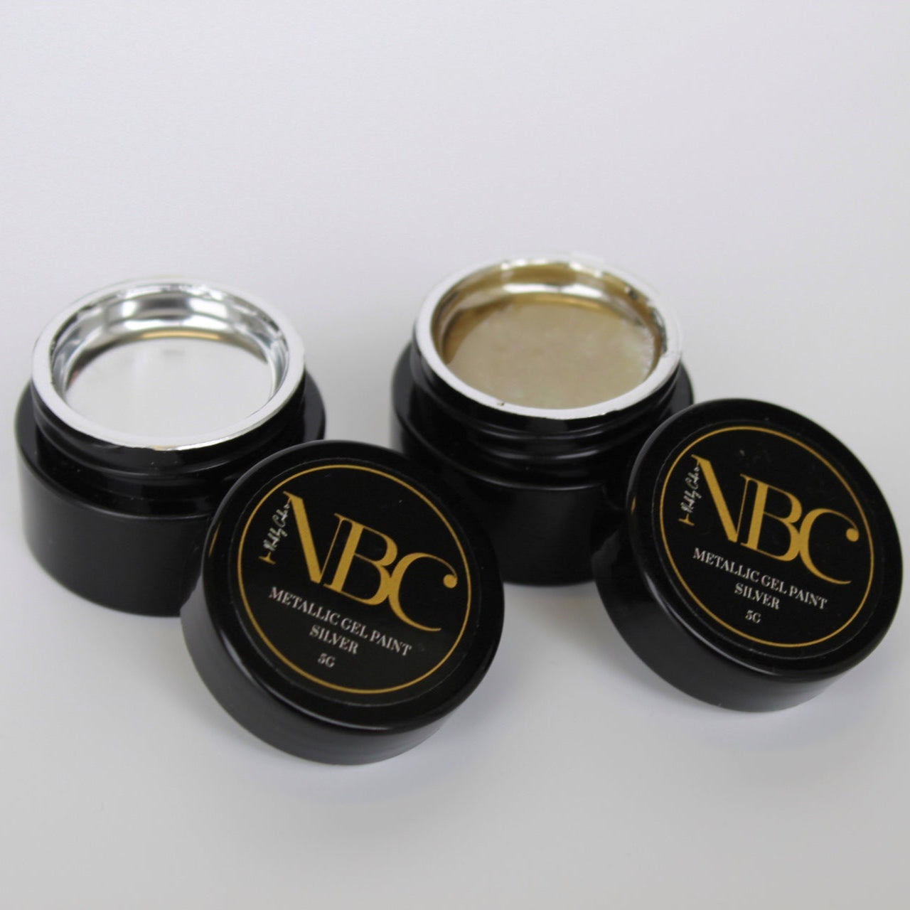 Silver & Gold Metallic Gel Paint DUO