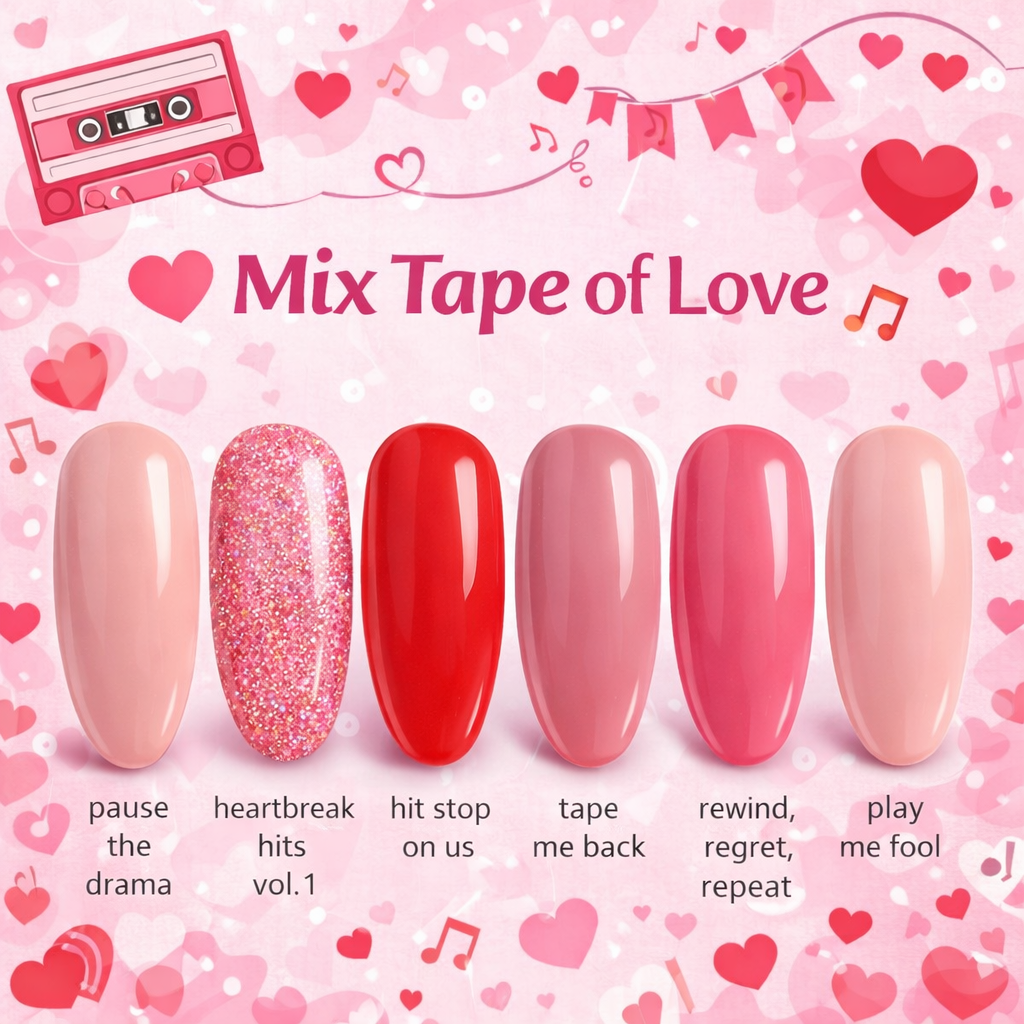 Mix Tape of Love Valentines Collection - "Gel It Up" Gel Polish