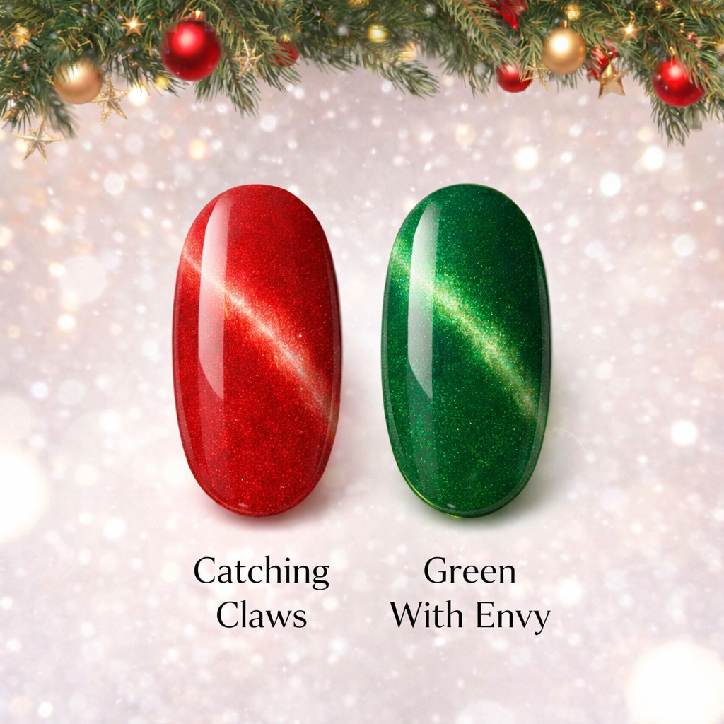 The Christmas Cat Eye Duo - “Gel It Up" Cat Eye Gel Polish