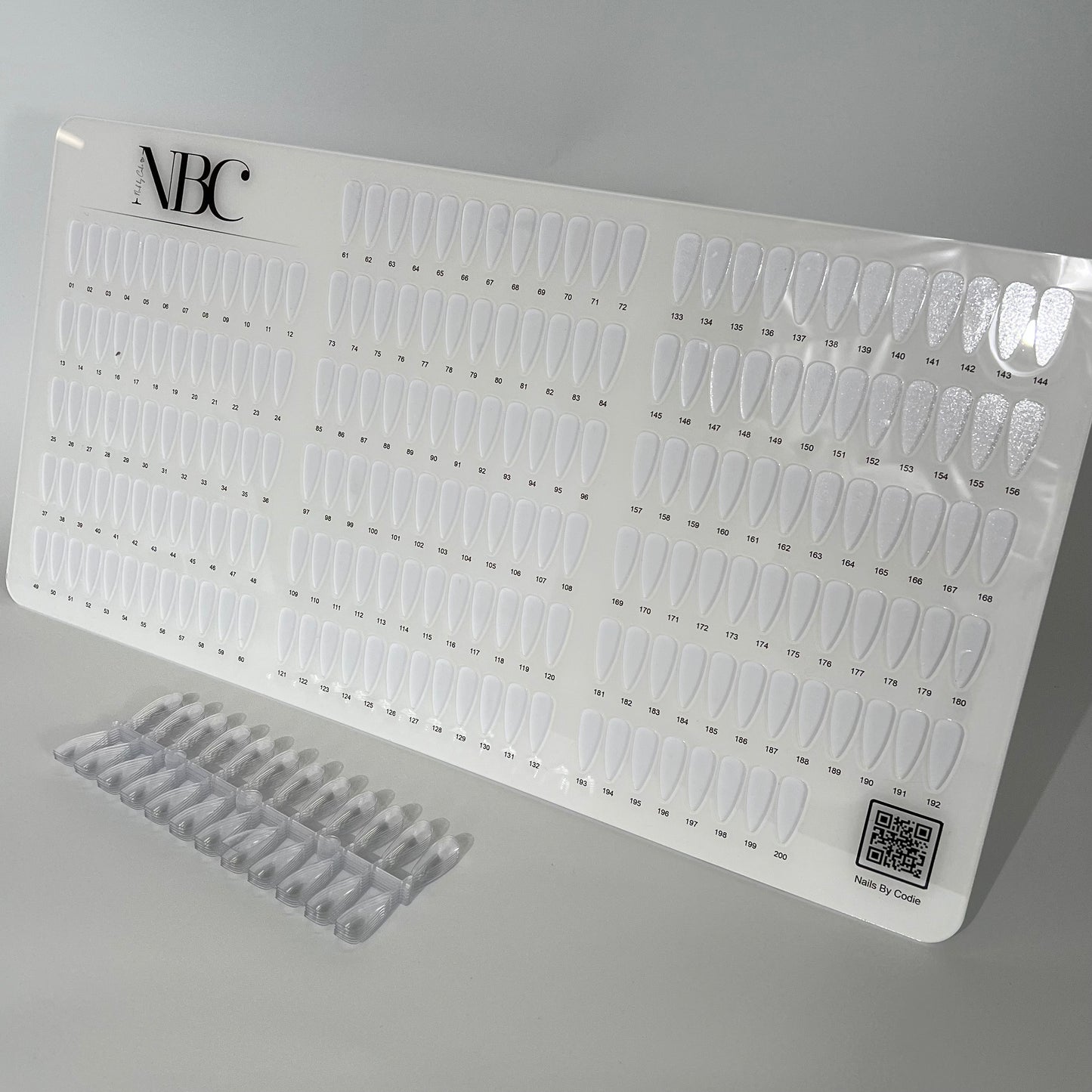 Professional Swatch Card Display with Stand & 240 Tips