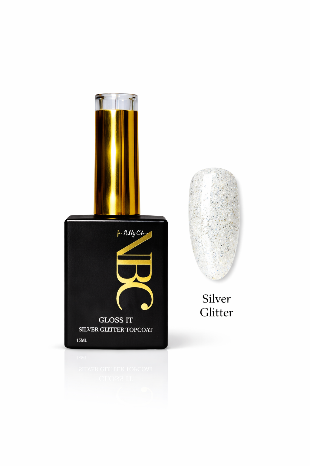 Silver Glitter Gloss It Top Coat