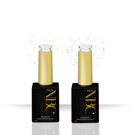 Gold & Silver Glitter Gloss It Top Coat DUO