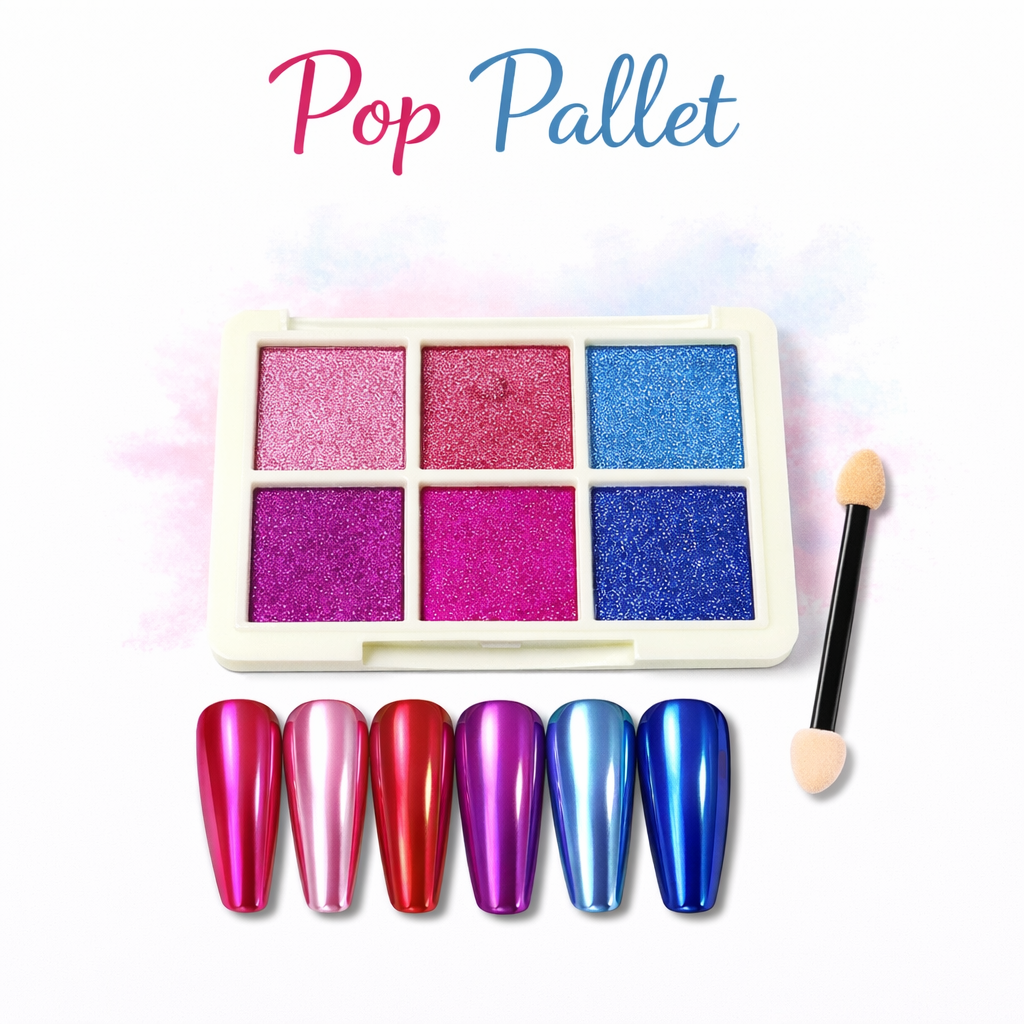 Chrome Nail Powder Pallet