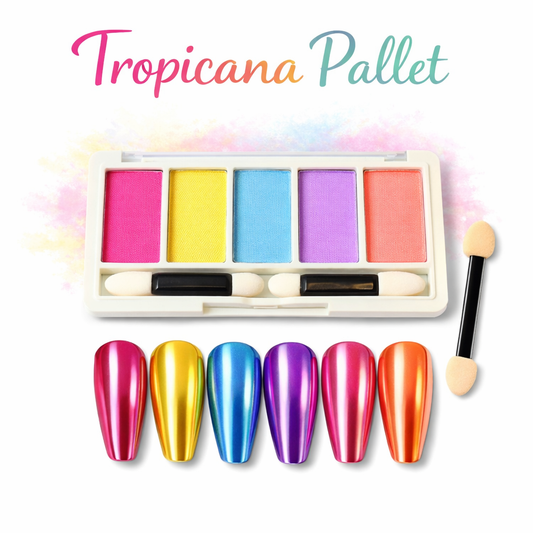 Tropicana Chrome Nail Powder Pallet
