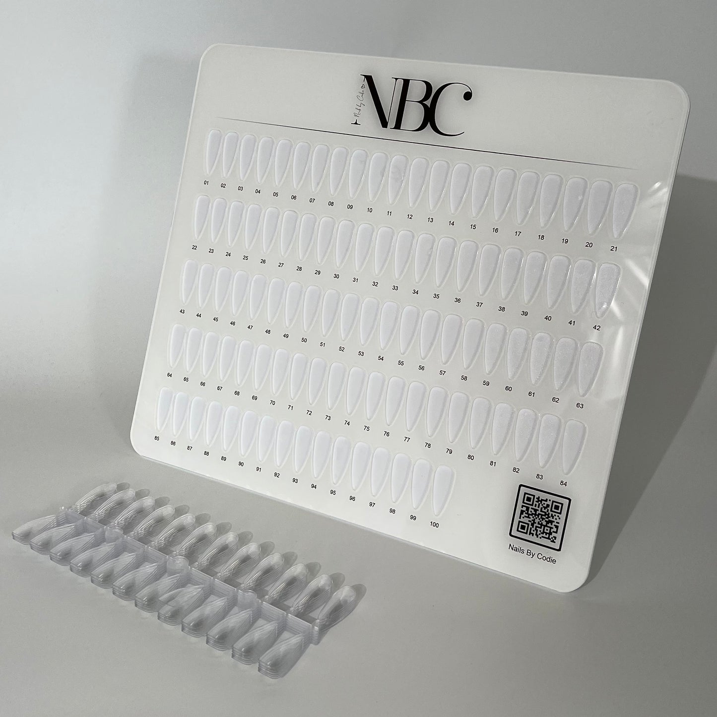 Professional Swatch Card Display with Stand & 240 Tips