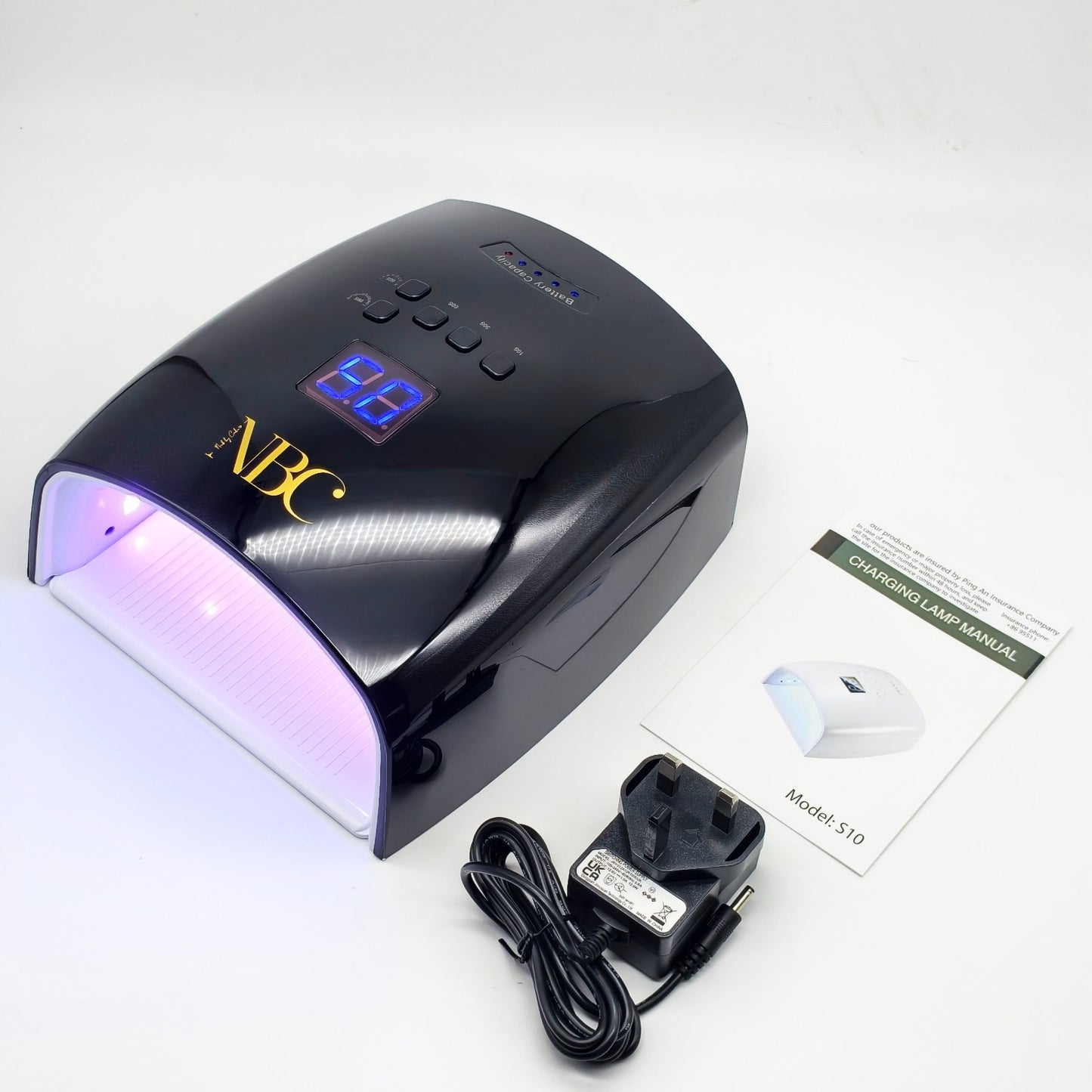 NBC Signature Cordless UV/LED Nail Lamp – 66W Professional Rechargeable Lamp