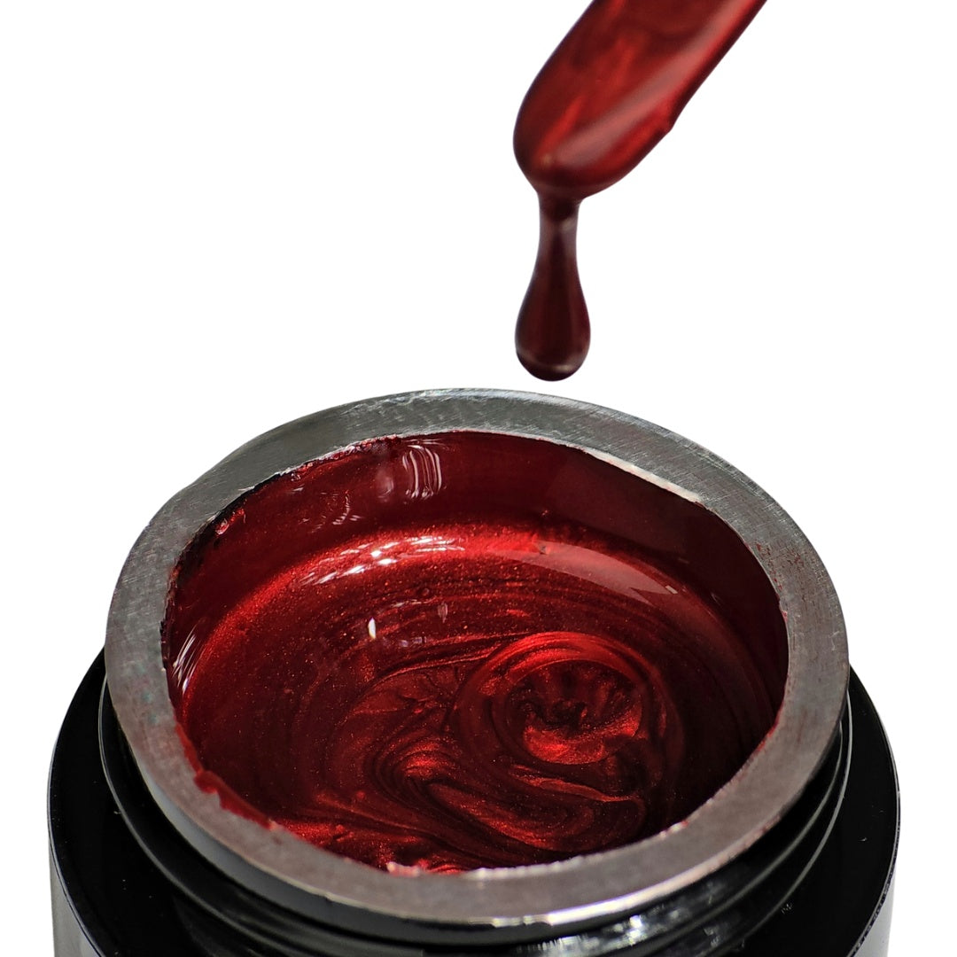 Red Metallic Gel Paint