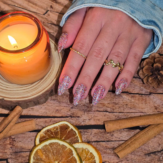 "Gel It Up" Gel Polish - Cinnamon Sparkle