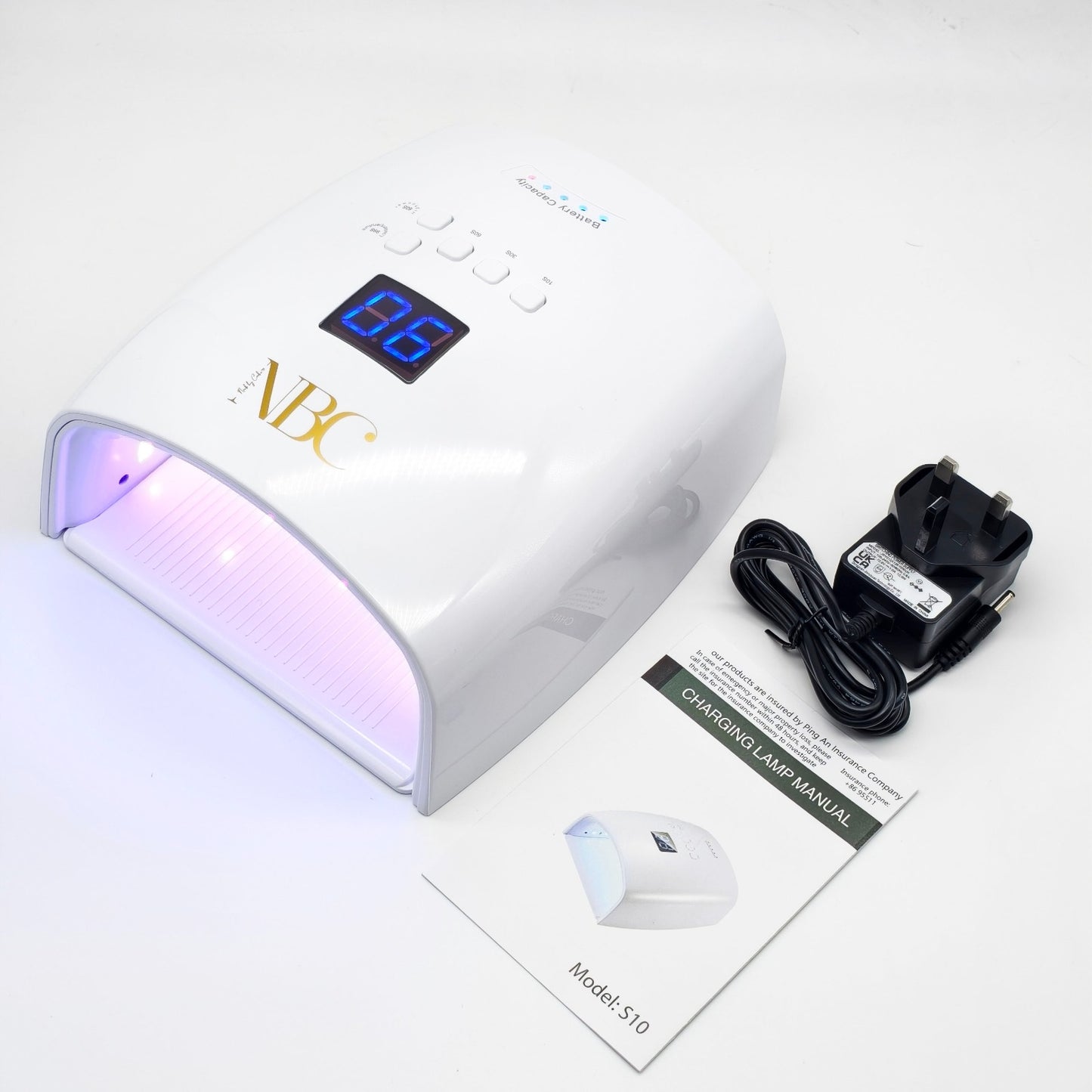 NBC Signature Cordless UV/LED Nail Lamp – 66W Professional Rechargeable Lamp