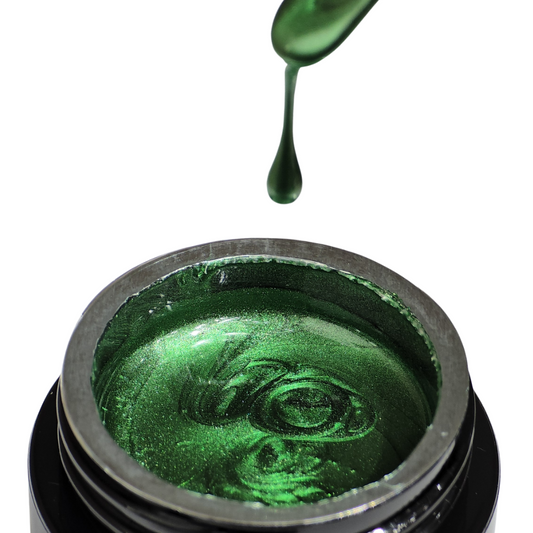 Green Metallic Gel Paint